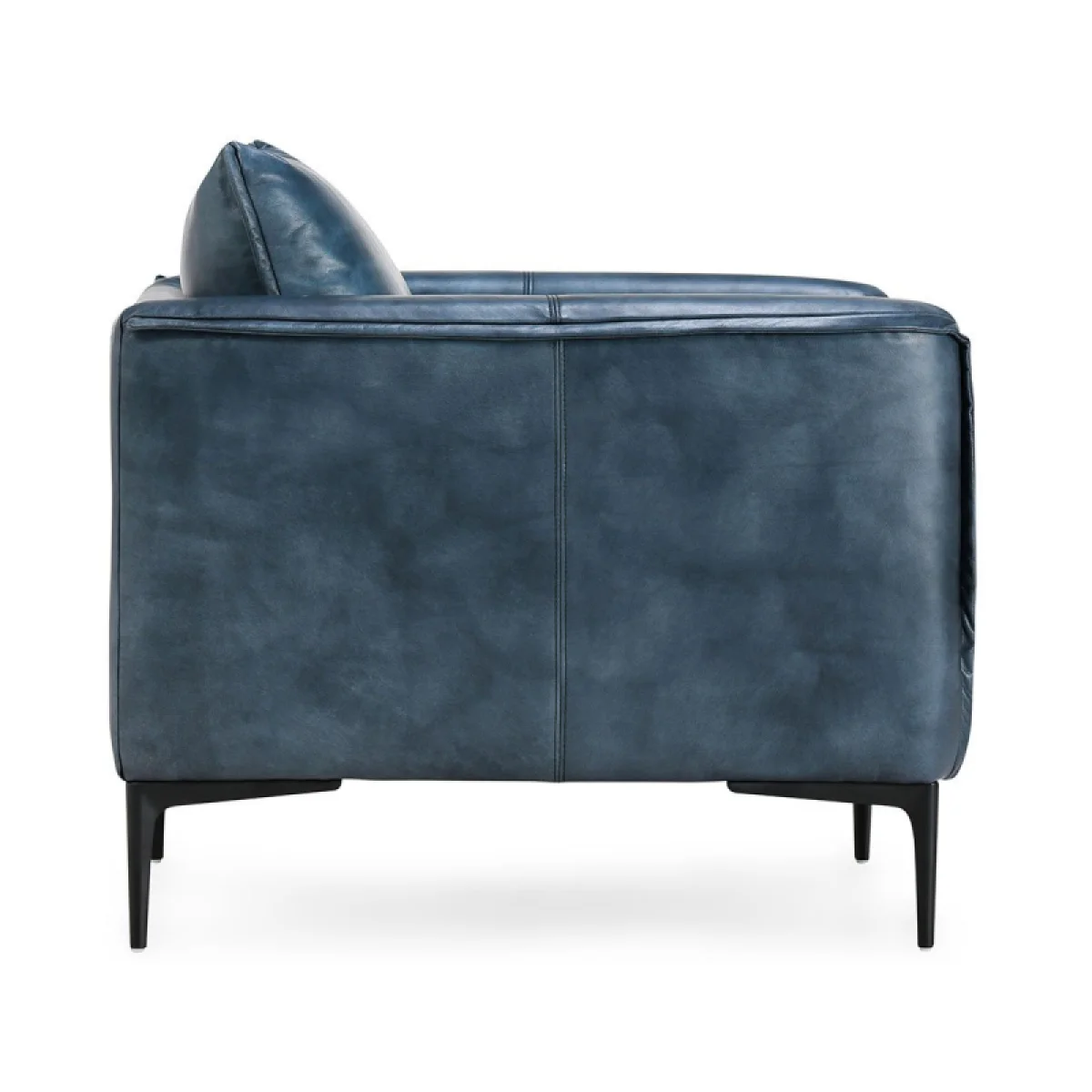 Abigail Leather Club Chair – Ocean Blue Chairs blue 7