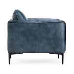 Abigail Leather Club Chair – Ocean Blue Chairs blue 15