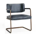 Fonda Leather Dining Chair – Ocean Blue Chairs & Benches blue 12 Fonda Leather Dining Chair – Ocean Blue Chairs & Benches blue 12