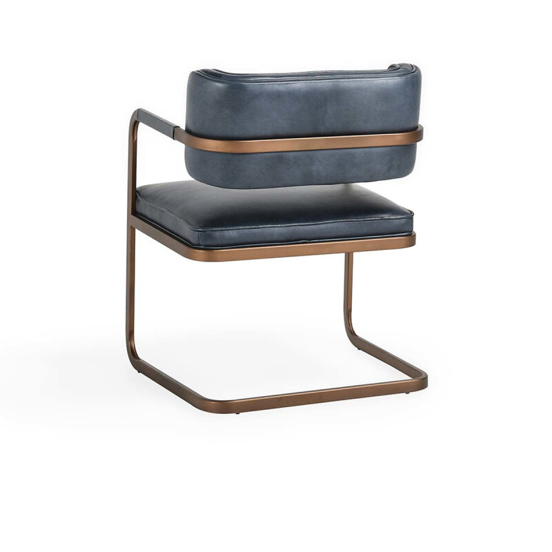 Fonda Leather Dining Chair – Ocean Blue Chairs & Benches blue 8 Fonda Leather Dining Chair – Ocean Blue Chairs & Benches blue 8