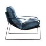 Morgan Leather Accent Chair – Ocean Blue Chairs blue 20 Morgan Leather Accent Chair – Ocean Blue Chairs blue 20