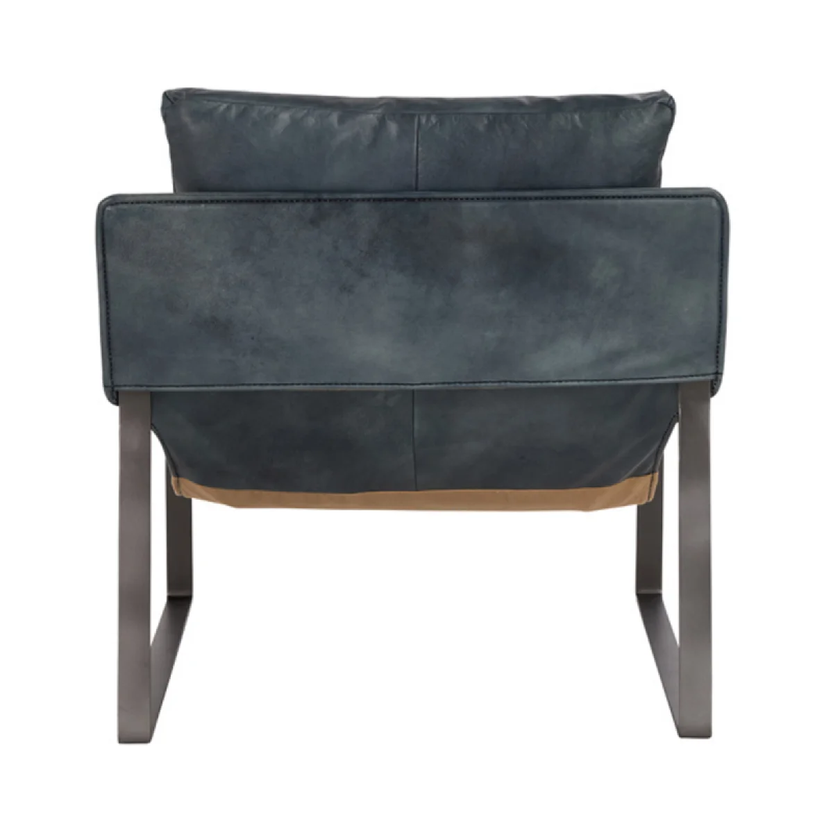 Morgan Leather Accent Chair – Ocean Blue Chairs blue 12