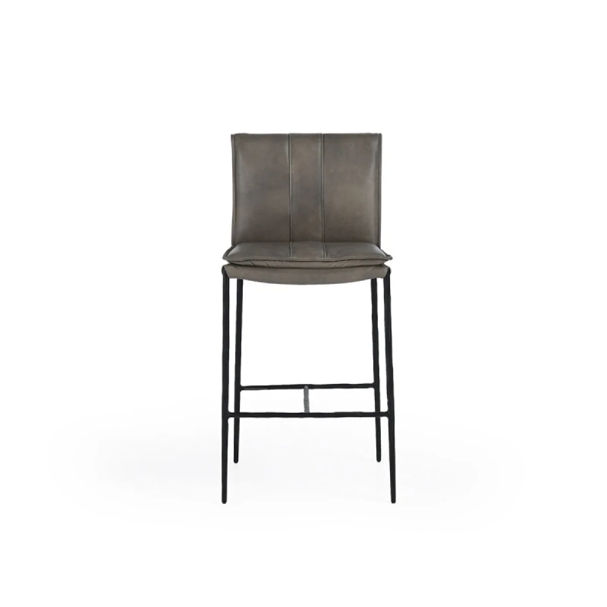 Mayer Leather Counter Stool – Pewter Gray Barstools Barstools 6