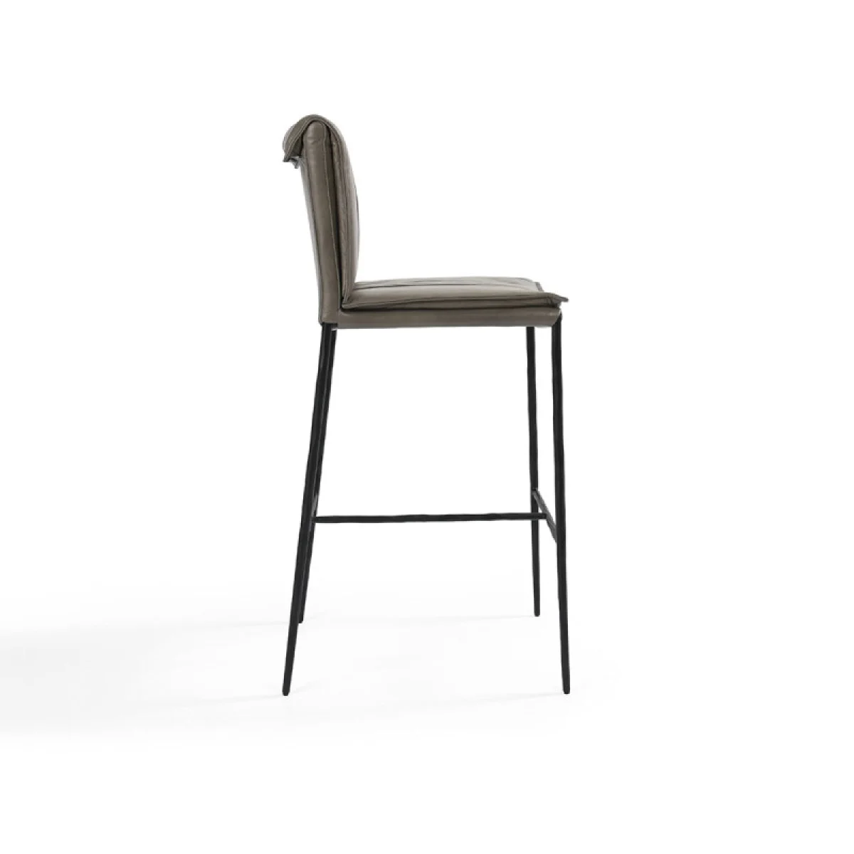 Mayer Leather Bar Stool – Pewter Gray Barstools Barstools 7