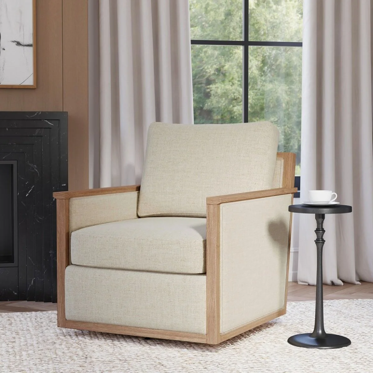 Norman Weave Swivel Chair Chairs Chairs 9