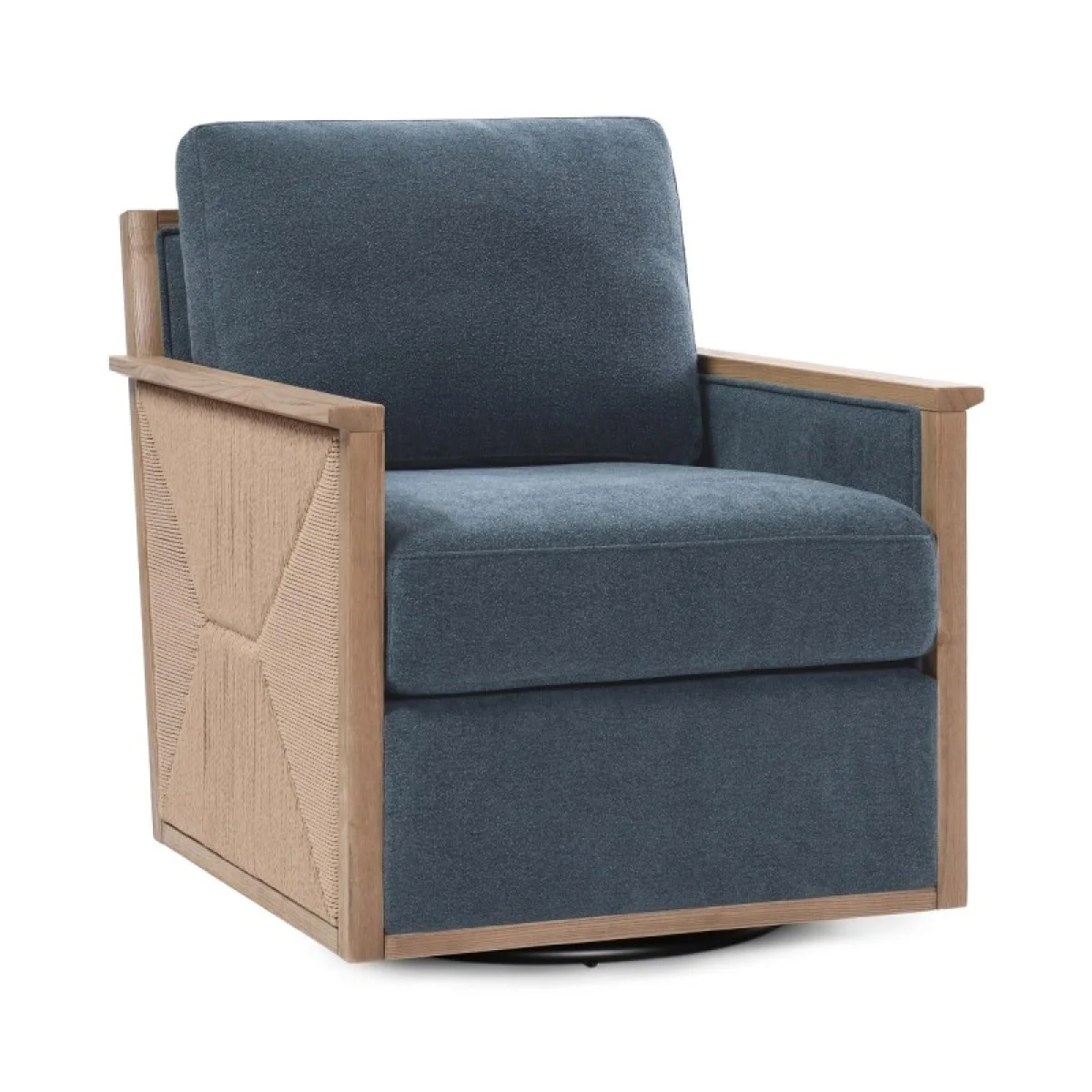Norman Swivel Accent Chair Chairs blue 4