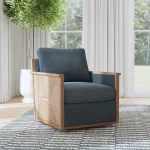 Norman Swivel Accent Chair Chairs blue 19