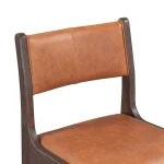 Wayne Leather Bar Stool Barstools Autumn Brown 14