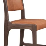 Wayne Leather Bar Stool Barstools Autumn Brown 15