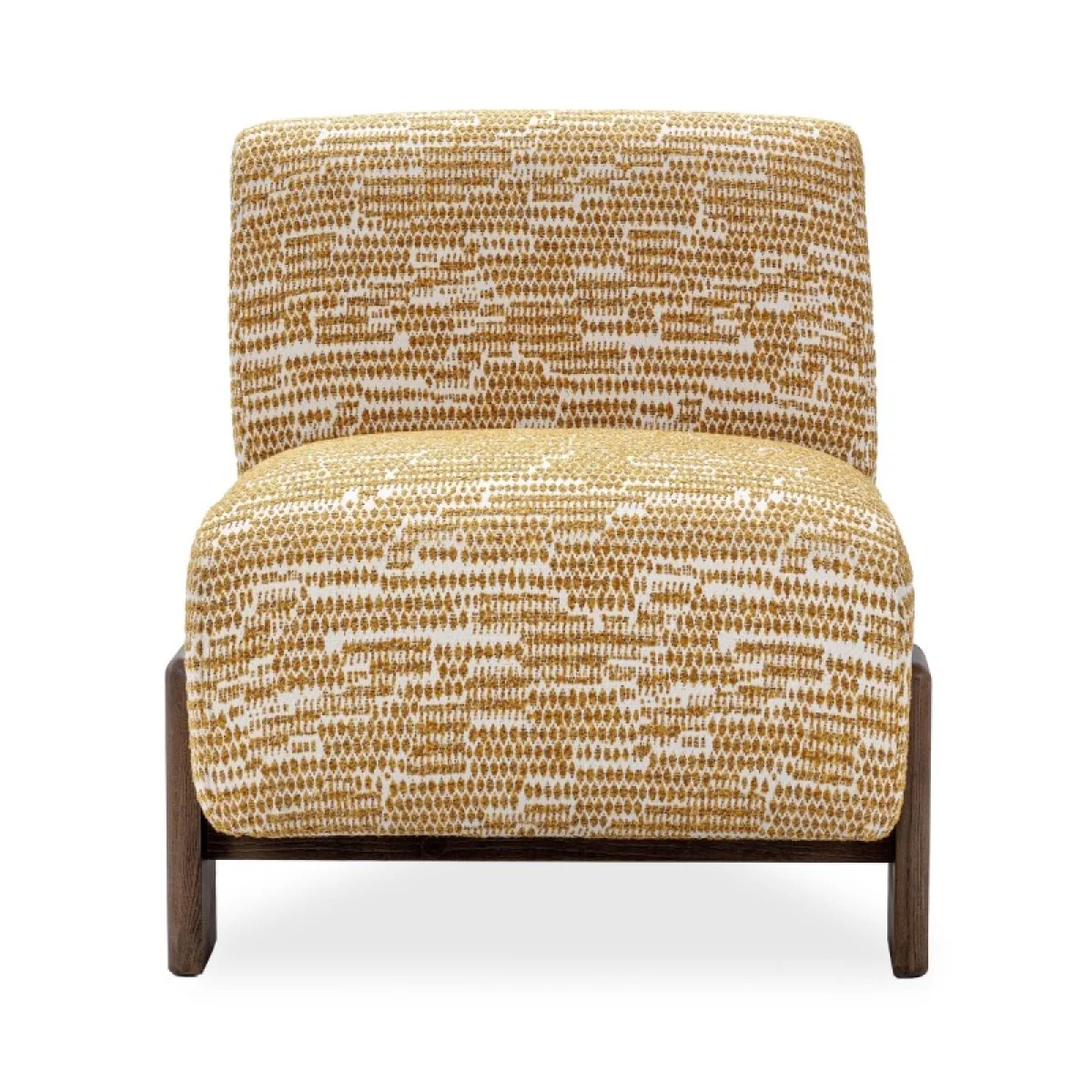 Chelsea Accent Chair – Gold Pattern Chairs Brown 6