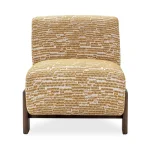 Chelsea Accent Chair – Gold Pattern Chairs Brown 17