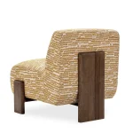 Chelsea Accent Chair – Gold Pattern Chairs Brown 19