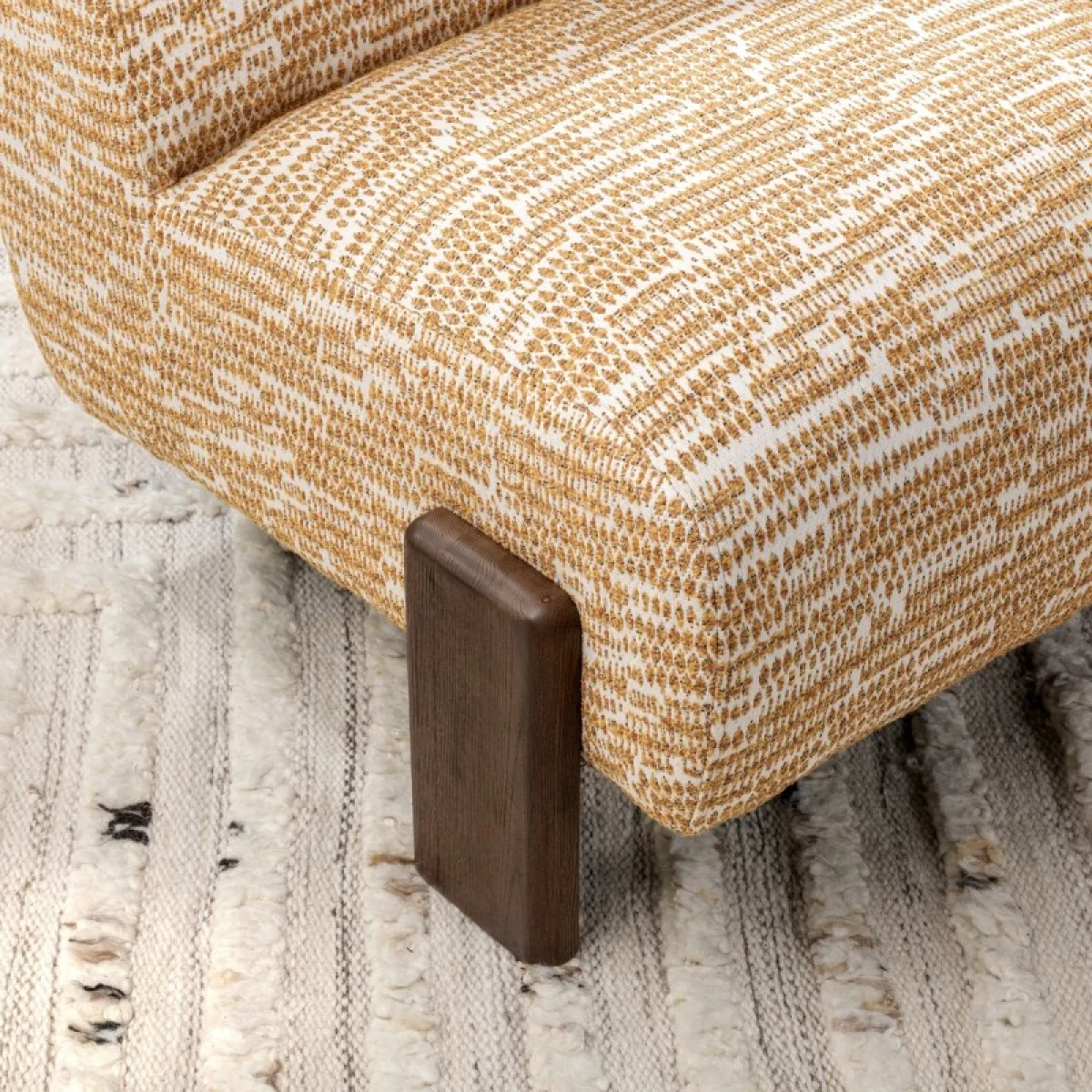 Chelsea Accent Chair – Gold Pattern Chairs Brown 12