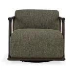 Lucia Upholstered Swivel Chair - Image 3