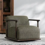 Lucia Upholstered Swivel Chair - Image 6