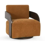 Toscana Upholstered Swivel Chair Chairs Amber 10