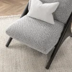Georgia Upholstered Accent Chair – Gray Chairs Chairs 17