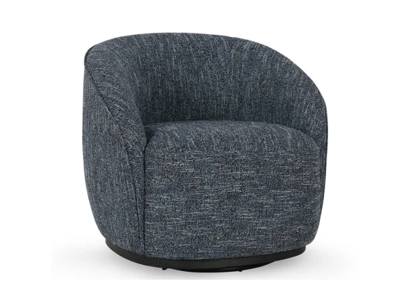 Andrea Upholstered Swivel Chair Chairs blue