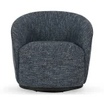 Andrea Upholstered Swivel Chair Chairs blue 12