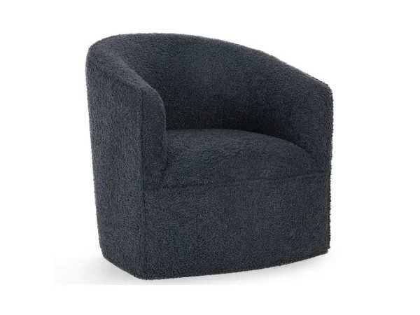 Valencia Upholstered Swivel Chair Chairs blue