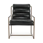 Argo Leather Accent Chair Chairs black 12