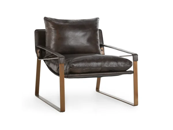 Argo Leather Accent Chair Chairs black 17