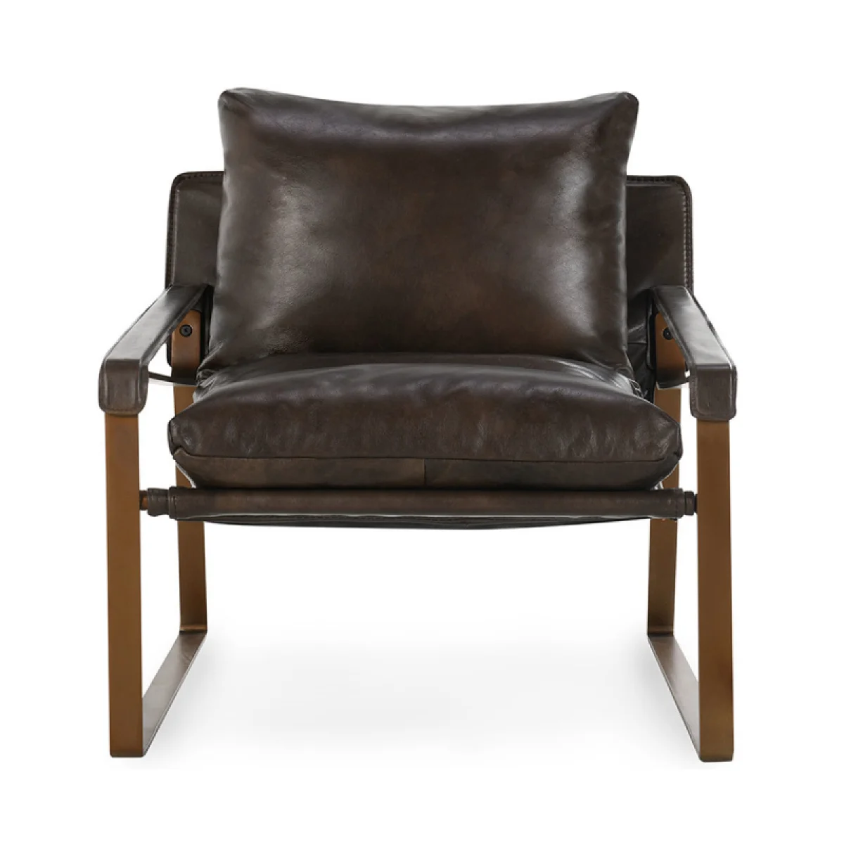 Morgan Leather Accent Chair – Truffle Brown Chairs Brown 6