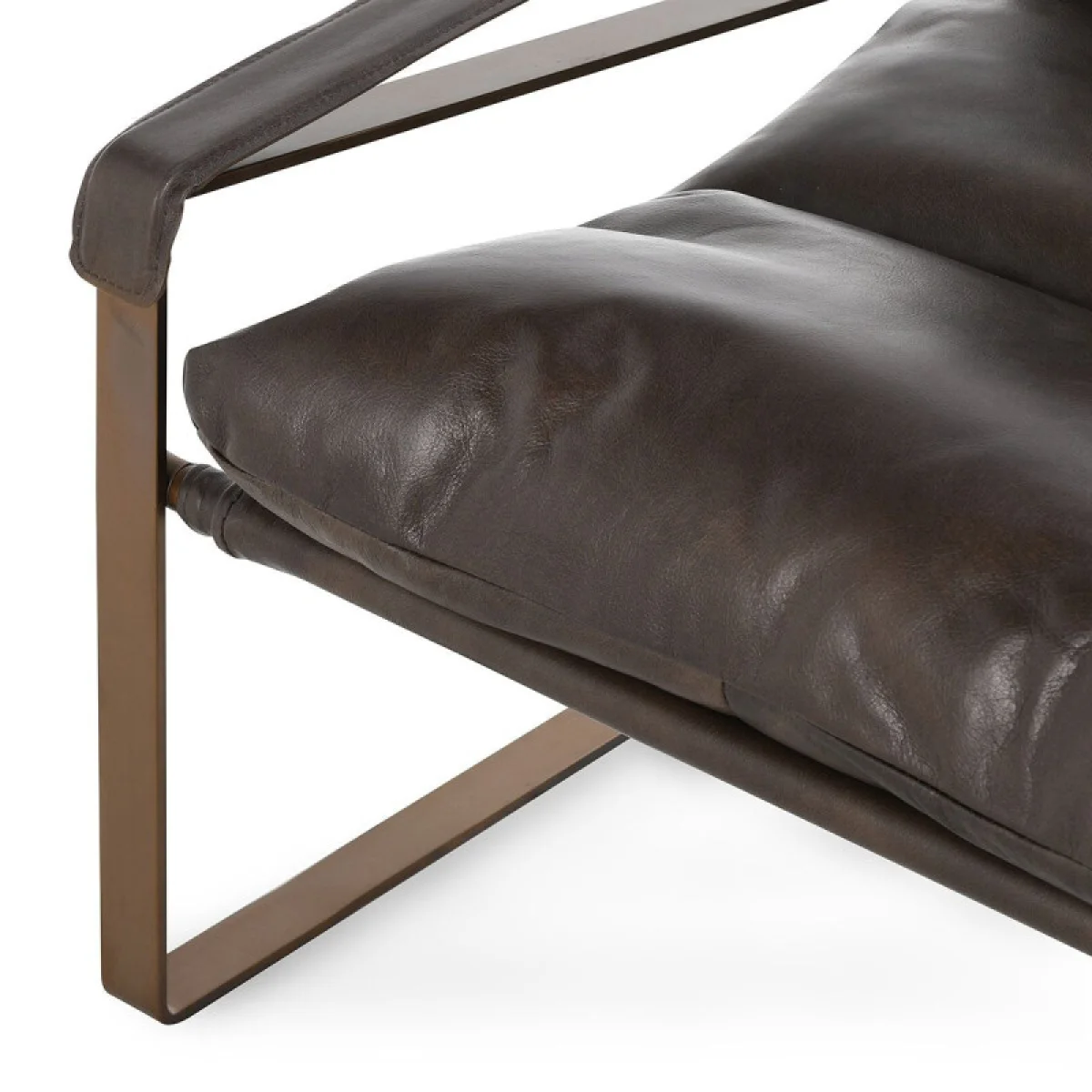 Morgan Leather Accent Chair – Truffle Brown Chairs Brown 9