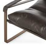 Morgan Leather Accent Chair – Truffle Brown Chairs Brown 16