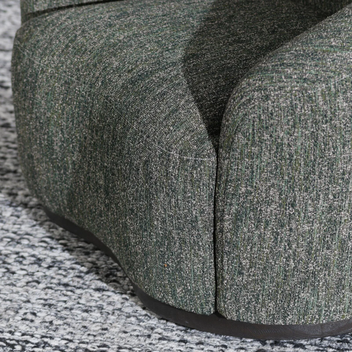 Beverly Upholstered Swivel Chair Chairs Antique Green 10