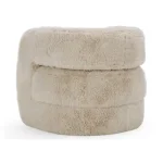 Teddy Plush Accent Chair Chairs Beige 14