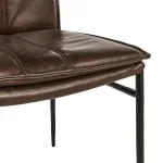 Mayer Leather Dining Chair Set Of 2 – Brown Chairs & Benches Brown 17