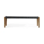 Orlando Solid Wood Bench – True Natural-charcoal Chairs & Benches Brown 12