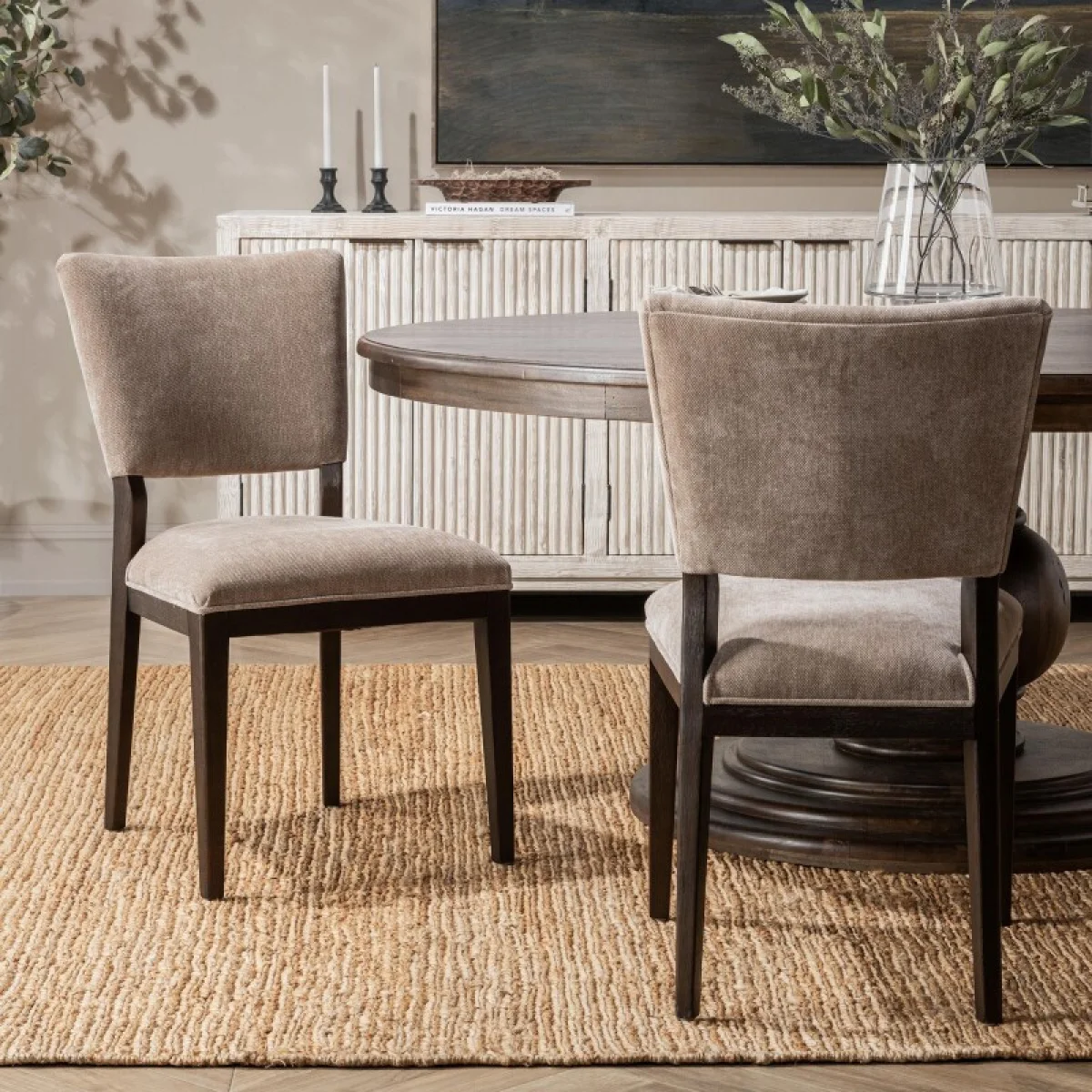 Phillip Upholstered Dining Chair Set Of 2 – Stone Chairs & Benches Brown 13