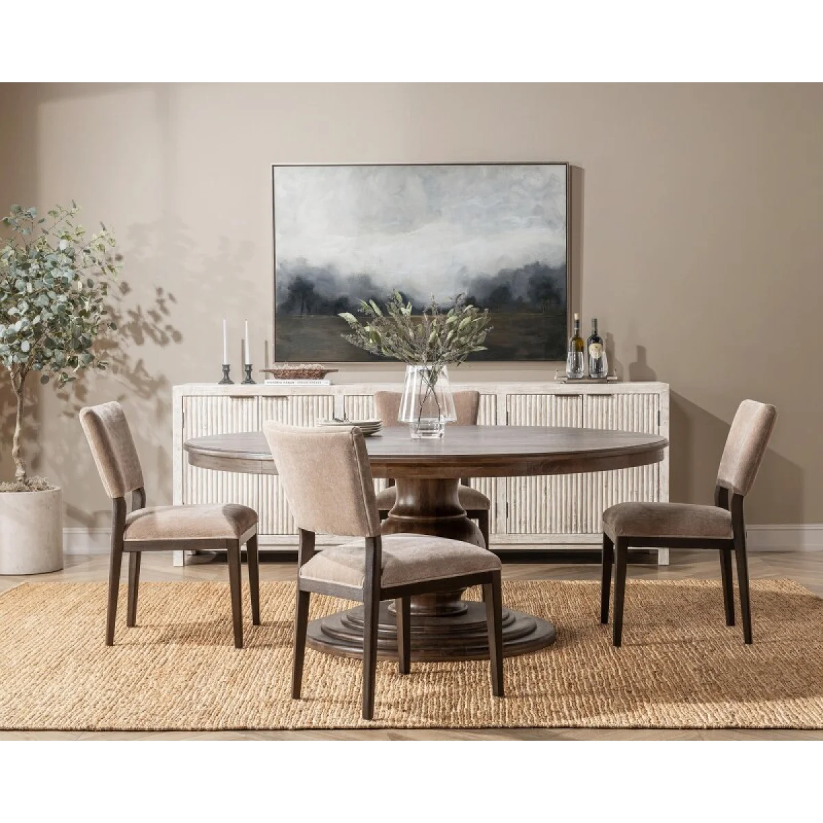 Phillip Upholstered Dining Chair Set Of 2 – Stone Chairs & Benches Brown 14