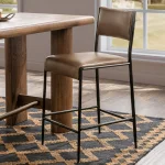 Kayne Leather Counter Stool Barstools Barstools 25