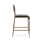 Kayne Leather Counter Stool – Black Barstools Barstools 17