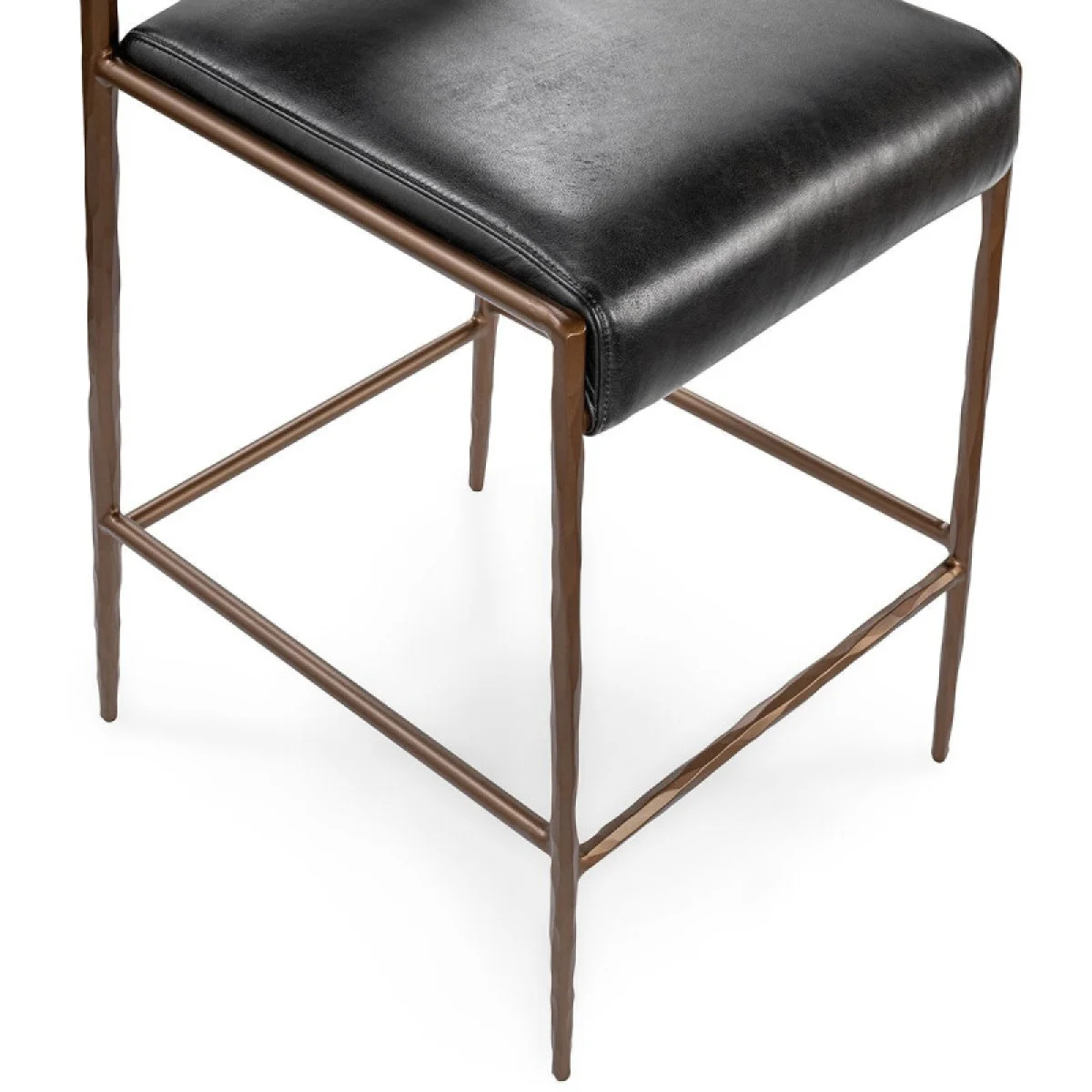 Kayne Leather Counter Stool – Black Barstools Barstools 10