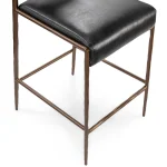 Kayne Leather Counter Stool – Black Barstools Barstools 20
