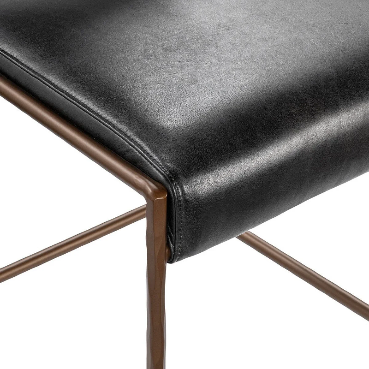 Kayne Leather Counter Stool – Black Barstools Barstools 11