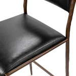 Kayne Leather Counter Stool – Black Barstools Barstools 22