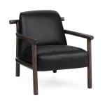 Azoria Leather Accent Chair Chairs black 12