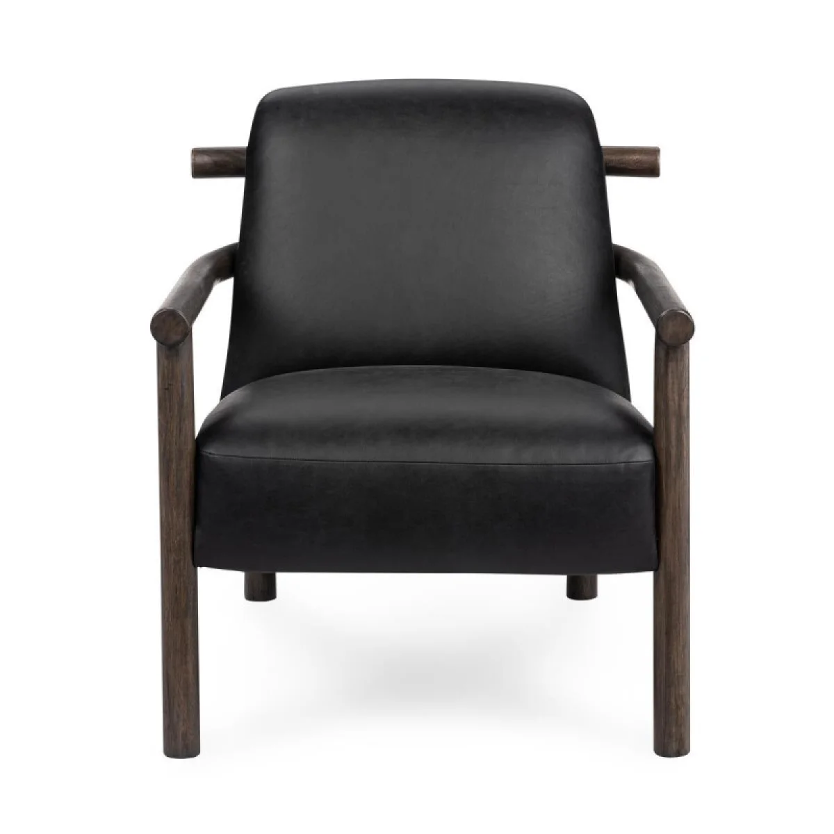 Azoria Leather Accent Chair Chairs black 6