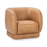 Rinner Leather Accent Chair Chairs Brown 11