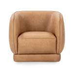 Rinner Leather Accent Chair Chairs Brown 13