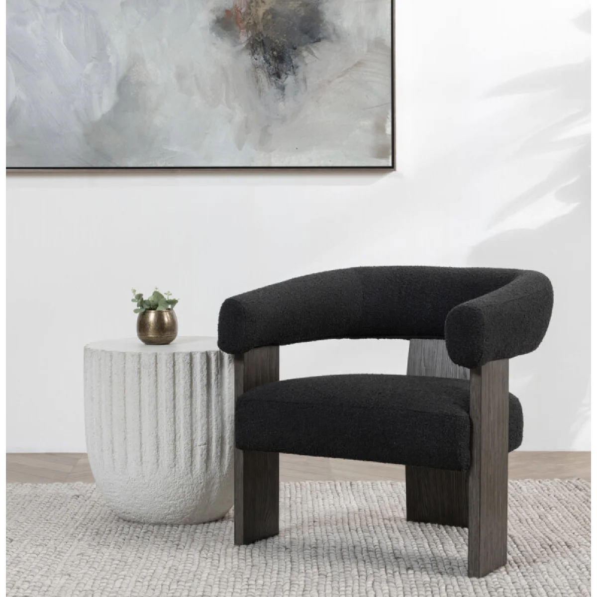 Julina Upholstered Accent Chair Chairs black 9