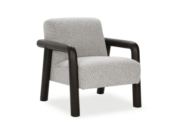 Reyna Upholstered Accent Chair Chairs Black, White