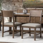 Lyra Upholstered Dining Chair Set Of 2 Chairs & Benches Brown 23