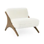 Georgia Upholstered Accent Chair – Ivory Chairs Chairs 11