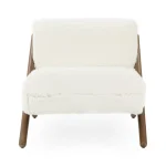 Georgia Upholstered Accent Chair – Ivory Chairs Chairs 12
